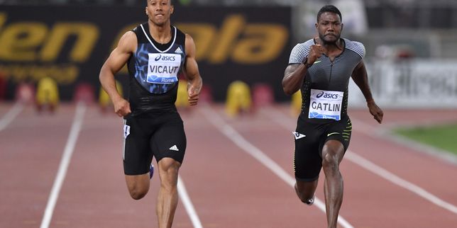 100 mètres , Jimmy Vicaut égale son record d'Europe
