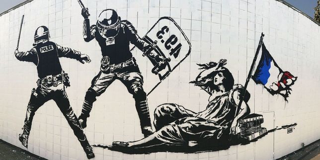 A Grenoble une uvre d'art urbain jugée hostile à la police suscite la polémique
