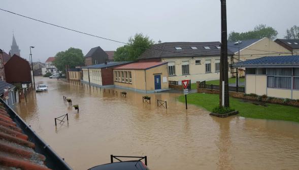Ablain-Saint-Nazaire inondée et isolée du monde Souchez également touchée