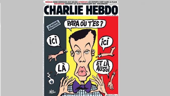 Attentats de Bruxelles , la une de  Charlie Hebdo  indigne les Belges