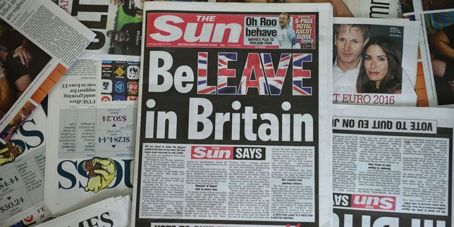  Brexit  , la position des journaux britanniques