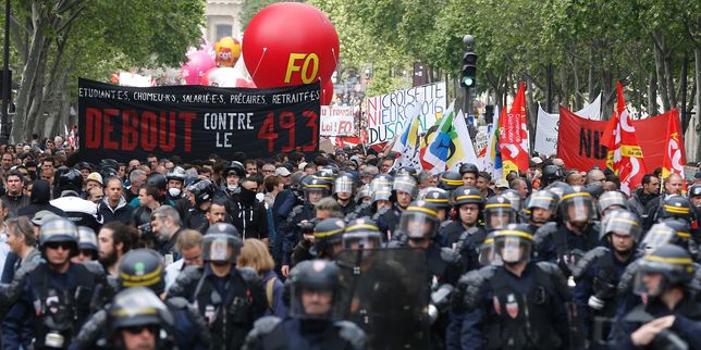 Entre 68 000 et 220 000 manifestants en France contre la loi travail