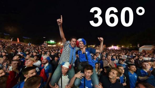 Euro 2016 , revivez l'ouverture du score par Giroud en quarante secondes de folie (VIDÉO 360°)