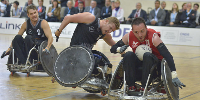 Les  guerriers  du rugby fauteuil se qualifient pour les Jeux paralympiques