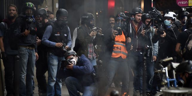 Loi travail , des violences et six interpellations dans le cortège parisien