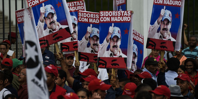 Manifestations progouvernementales au Venezuela avant la mobilisation des opposants