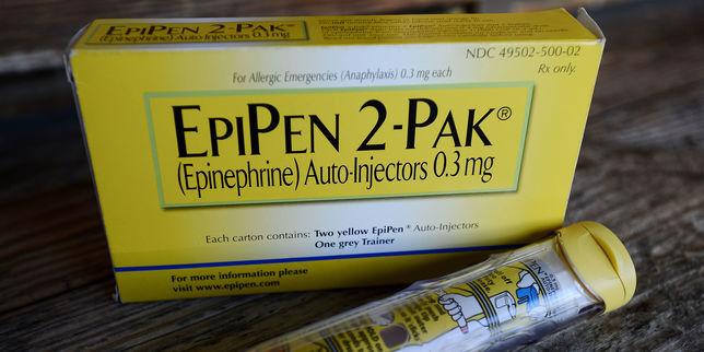 Médicaments , les Etats-Unis infligent une amende de 465 millions de dollars au fabricant de l'EpiPen