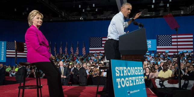 Présidentielle américaine J-124 , Clinton délivrée savoure son premier meeting avec Obama
