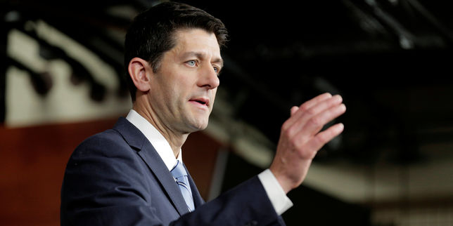 Primaires américaines , Paul Ryan haut responsable républicain votera finalement pour Trump