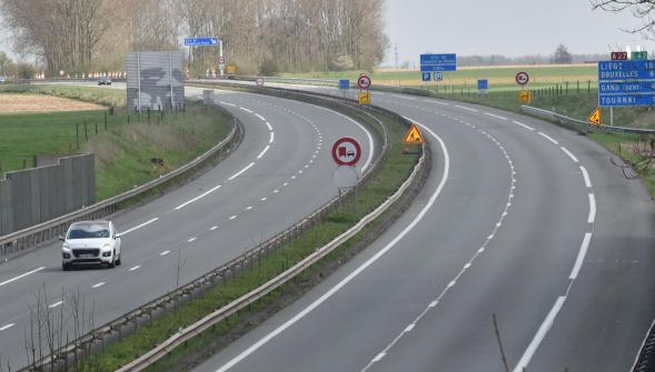 Taxe poids-lourds en Belgique , l'A27 coupée vers la Belgique mais plus de véhicules prisonniers ce mardi