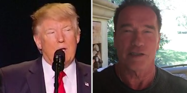Trump se moque de Schwarzenegger celui-ci lui propose d'échanger leur métier