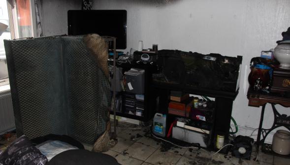 Villeneuve-d'Ascq , gros dégâts dans une habitation après' un feu d'aquarium ! (VIDÉO)